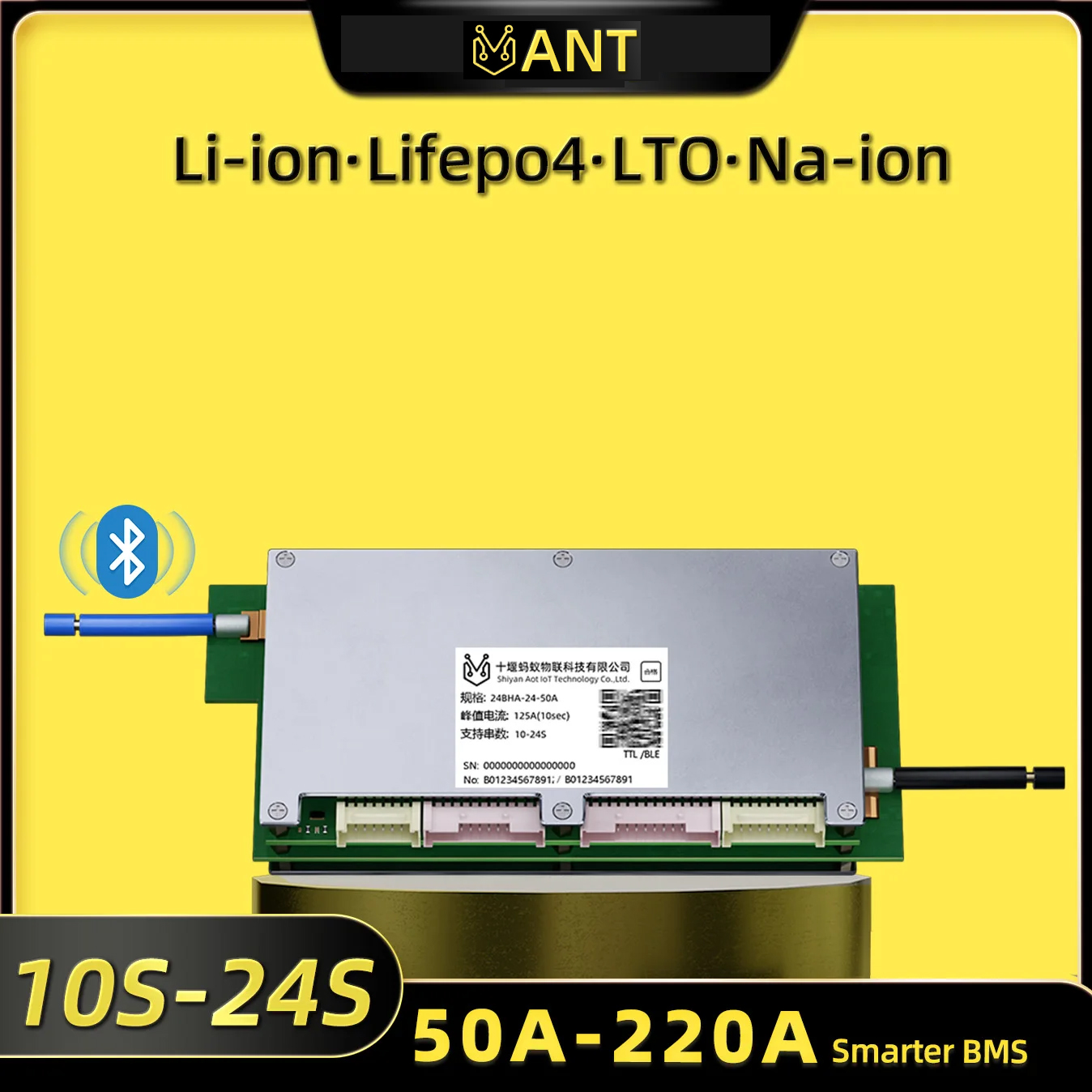 Smart Bms 24S 200A Bluetooth Lifepo4 - Ant BMS Akıllı 10S - 24S