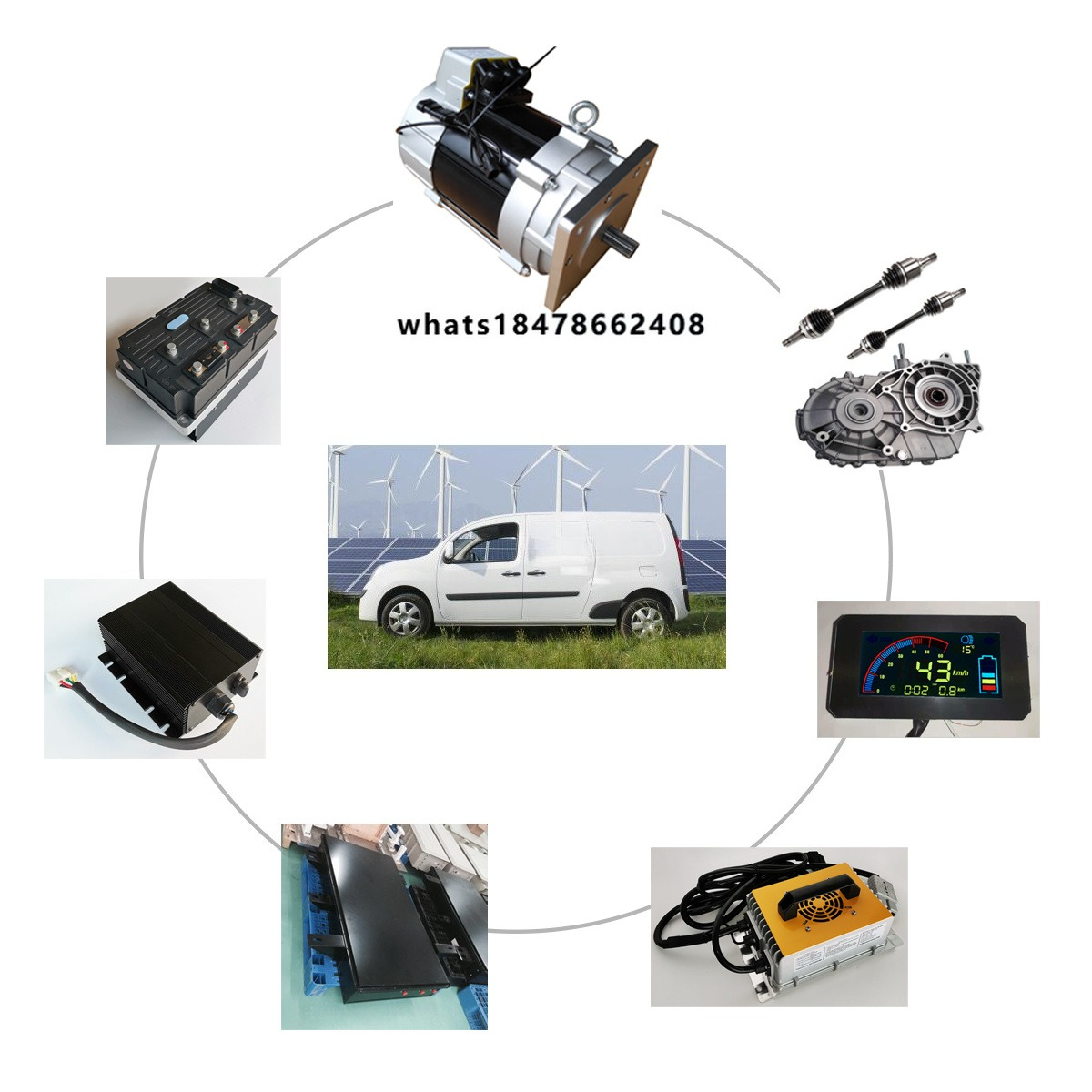 Ev Electric Motor Conversion Kit Car - 15kW Elektrikli Motorlu Araba Elektrik Dönüşüm