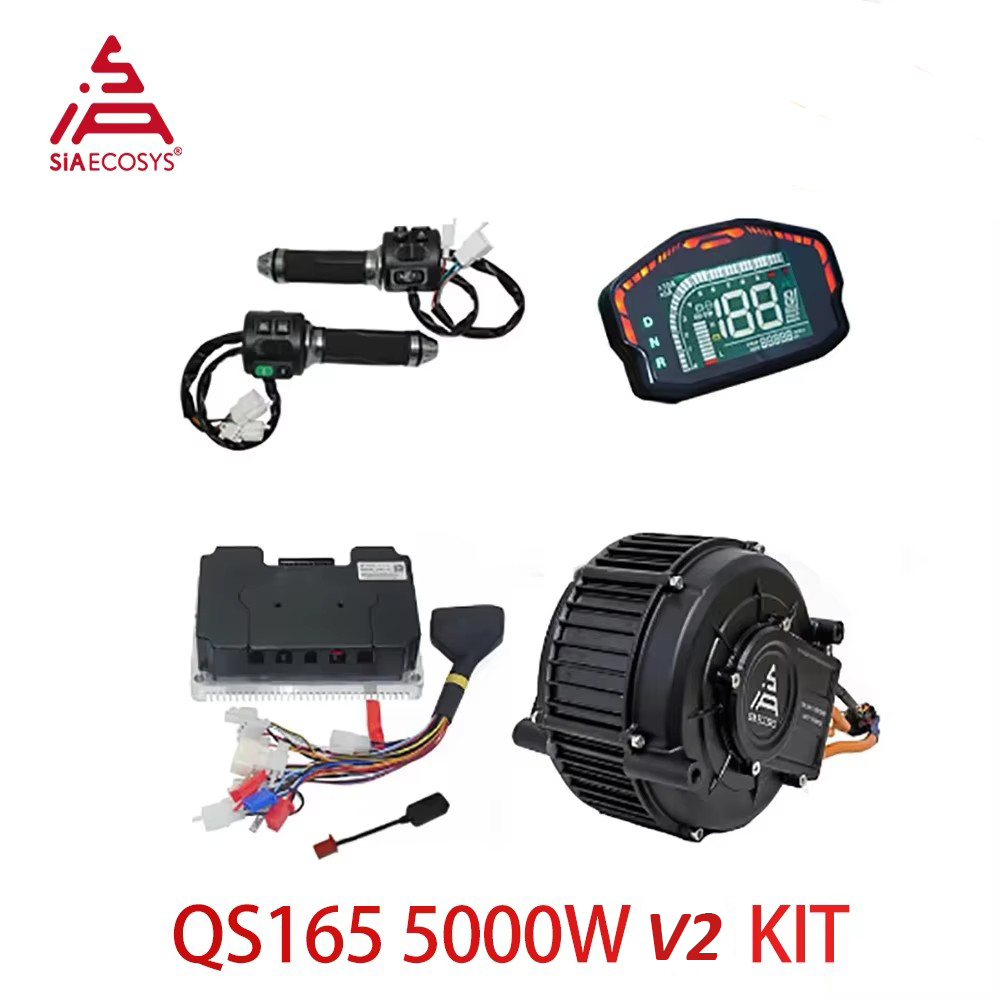 Mid Drive Motor Kit 72V 5000W - QS165 V2 5000W 72V Orta Tahrik