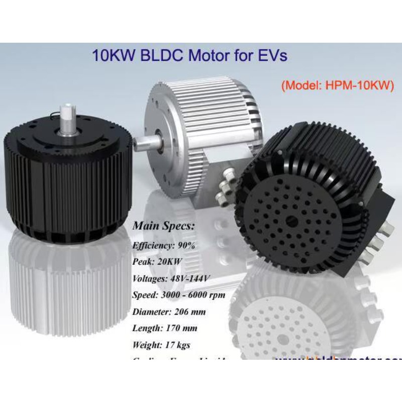 Water Cooled Bldc Motor 10Kw - BLDC10KW 10kW Su Soğutmalı Fırçasız DC