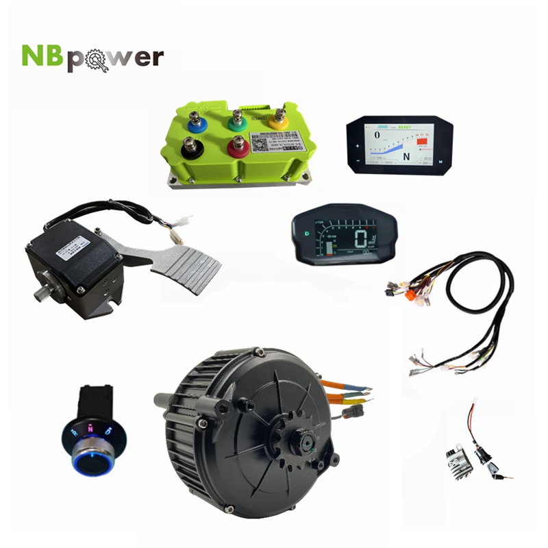 Mid Drive Motor Kit 72V 5000W - QSMOTOR 165 35H 5000W Orta Motorlu