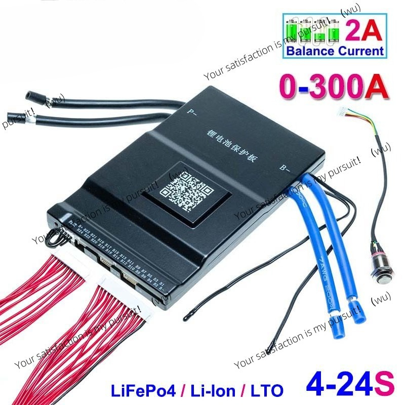 Smart Bms 24S 200A Bluetooth Lifepo4 - Akıllı Bluetooth Aktif Dengeleyici Li-Ion LiFePo4