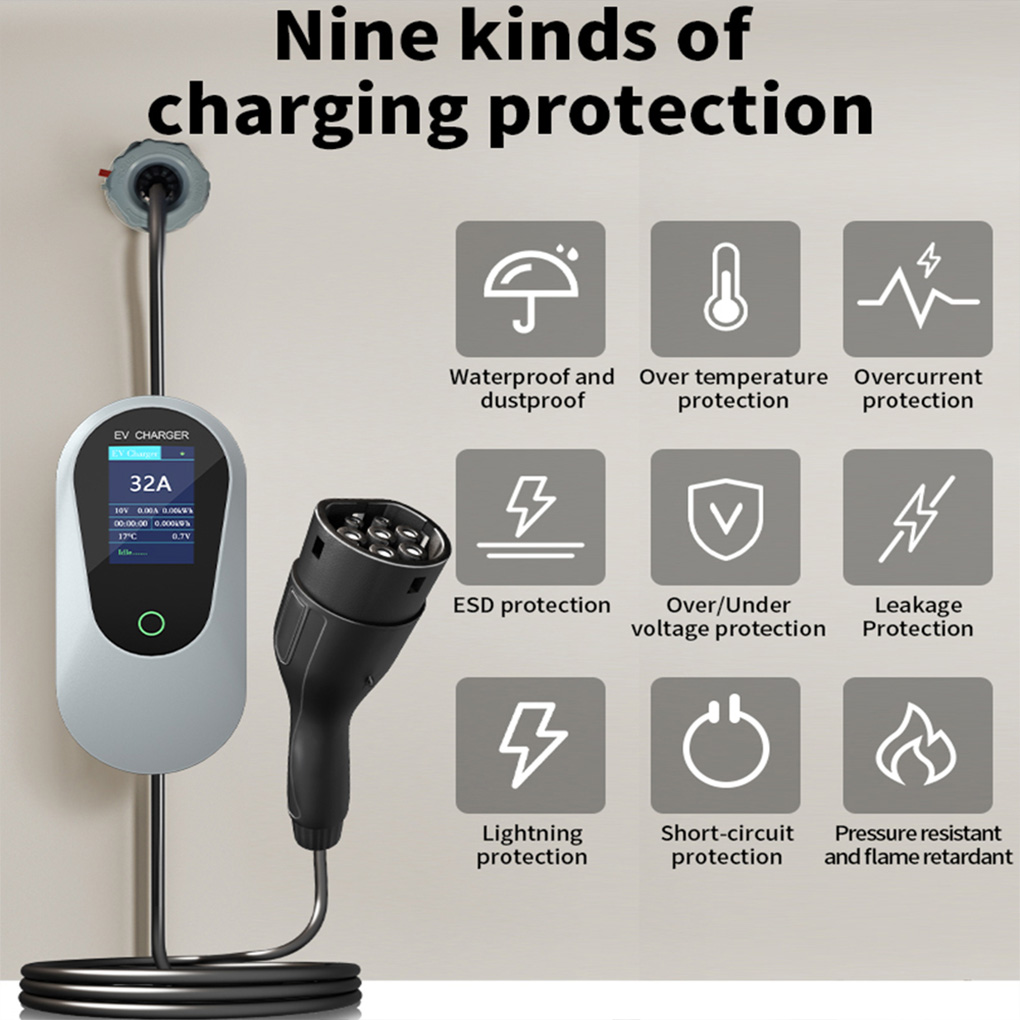Ev Charger Type 2 22Kw 32A 3 Phase - Tip-2 Taşınabilir elektrikli araç şarjı 22KW