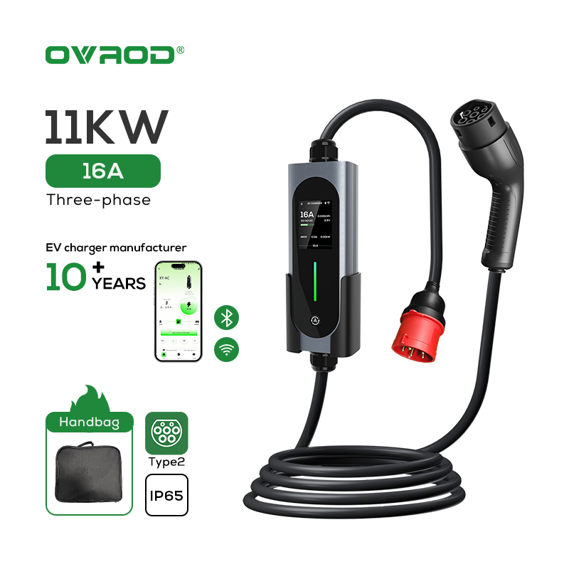 Type 2 Portable Ev Charger 11Kw Cee - Ovrod Ev Araç Şarj Cihazı 16a