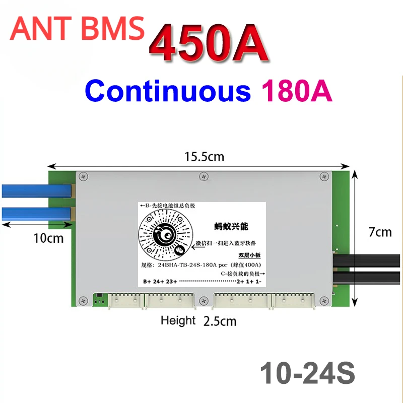 Smart Bms 24S 200A Bluetooth Lifepo4 - Ant Smart BMS Bluetooth Dengeleme Koruma