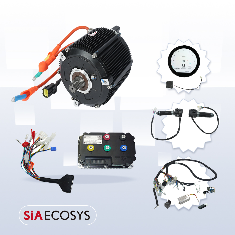 Mid Drive Motor Kit 72V 5000W - SiAECOSYS 5000W D133A-65 Elektrikli Motosikletler Orta