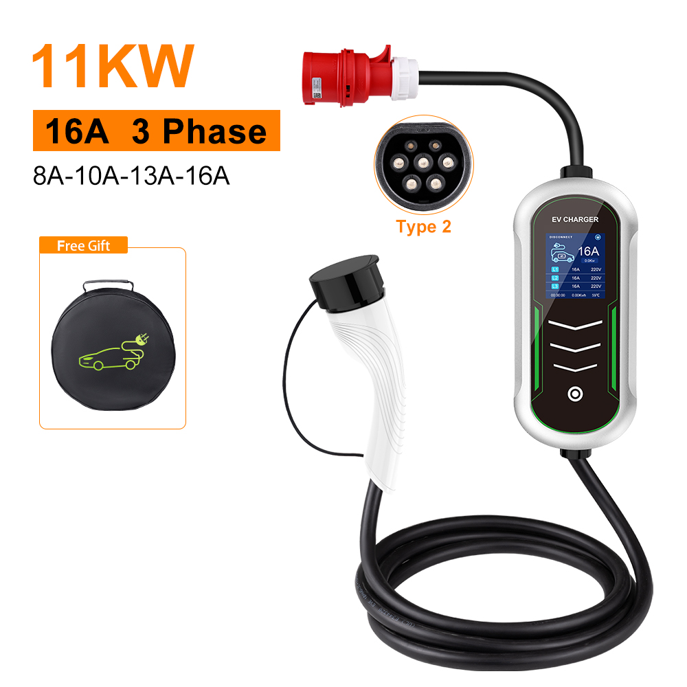 IPENGEN 11KW EV Taşınabilir Şa - Type 2 Portable Ev Charger 11Kw Cee incelemesi ve fiyatı