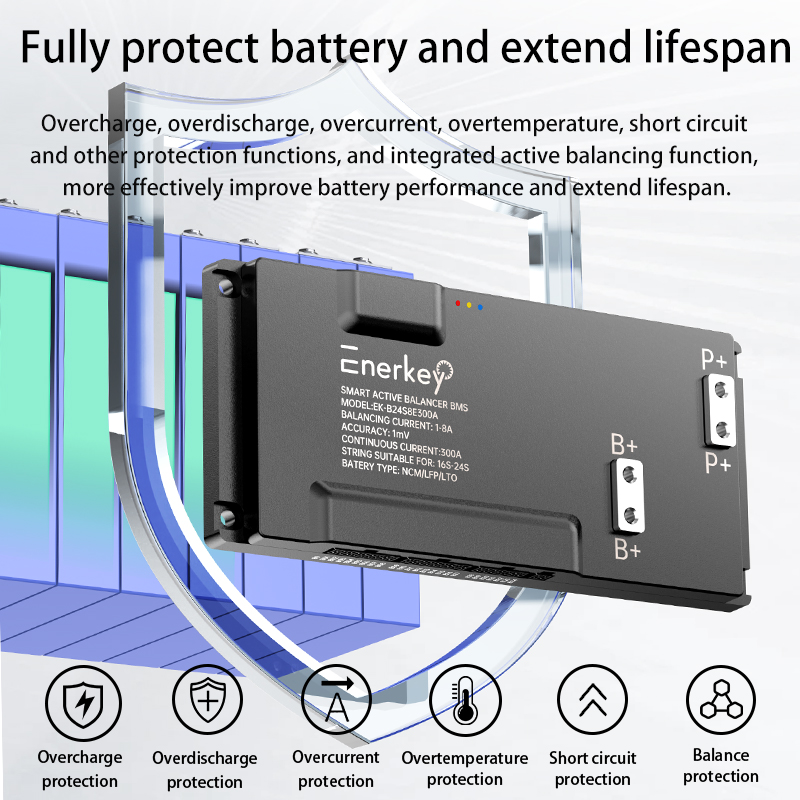 Enerkey Akıllı BMS 16S-24S 200 - Smart Bms 24S 200A Bluetooth Lifepo4 incelemesi ve fiyatı