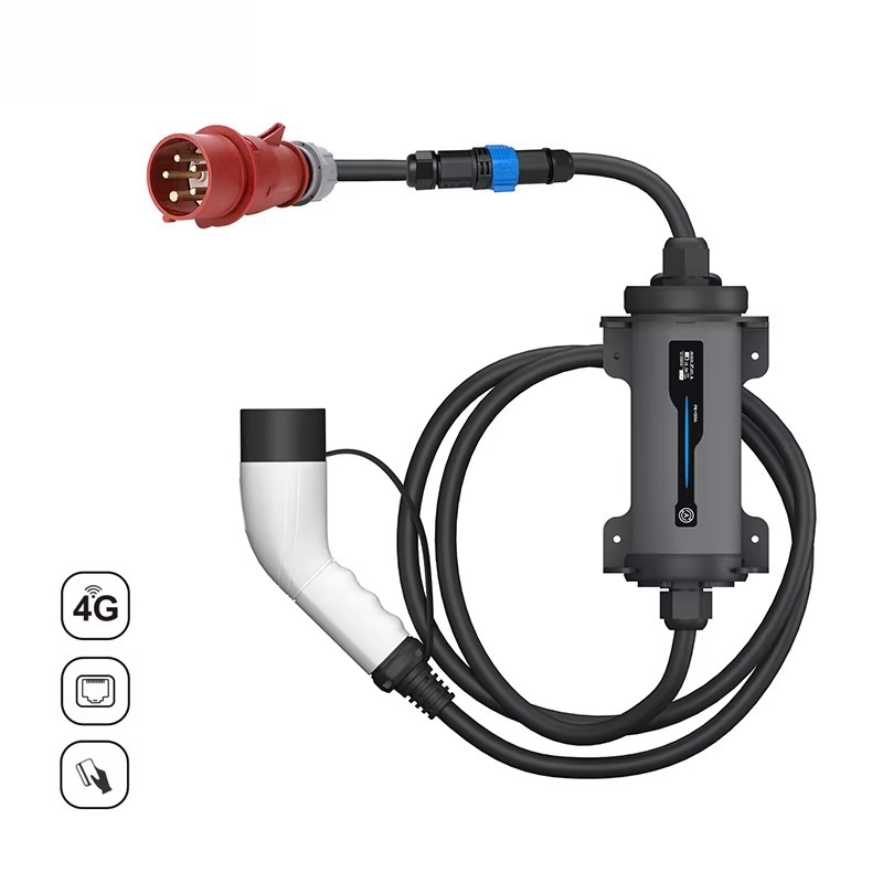 Tip 2 Kırmızı CEE Fişli Elektr - Type 2 Portable Ev Charger 11Kw Cee incelemesi ve fiyatı