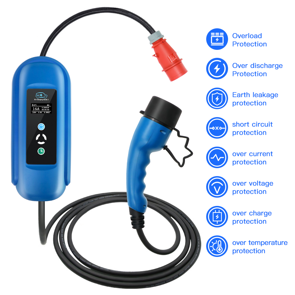 Kolanky elektrikli araç şarjı  - Type 2 Portable Ev Charger 11Kw Cee incelemesi ve fiyatı