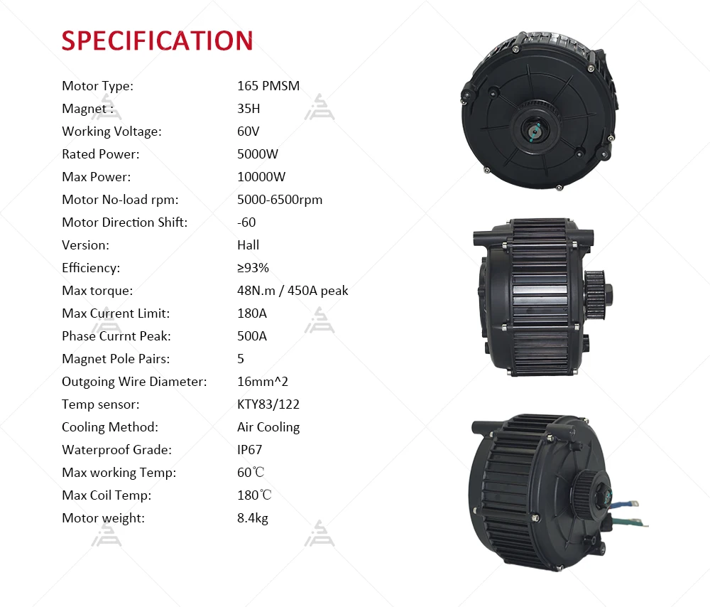 QS165 V2 5000W 72V Orta Tahrik - Mid Drive Motor Kit 72V 5000W incelemesi ve fiyatı