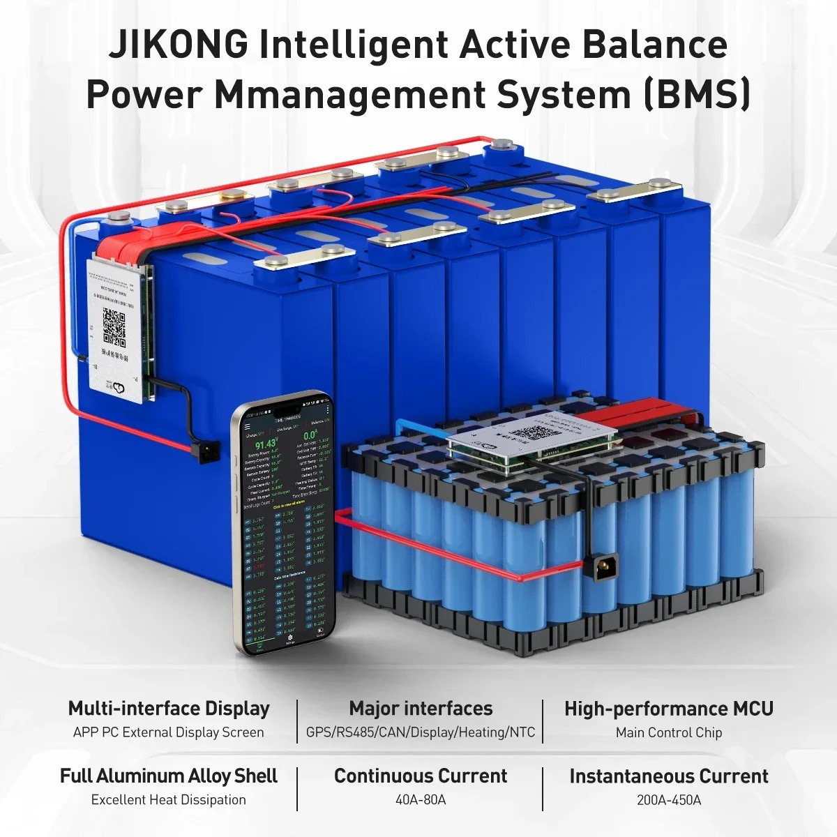 JK Smart BMS 4S-24S LiFePo4 Li - Smart Bms 24S 200A Bluetooth Lifepo4 incelemesi ve fiyatı