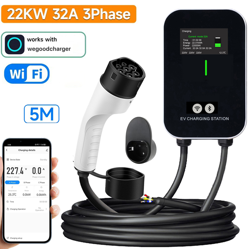TYPE-2 Wallbox elektrikli araç - Ev Charger Type 2 22Kw 32A 3 Phase incelemesi ve fiyatı