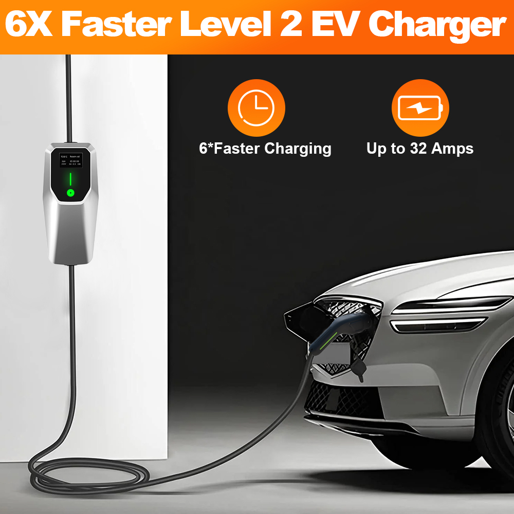 Junsun 32A Seviye 1&2 EV Şarj  - J1772 Evse 32A Level 2 Charger incelemesi ve fiyatı