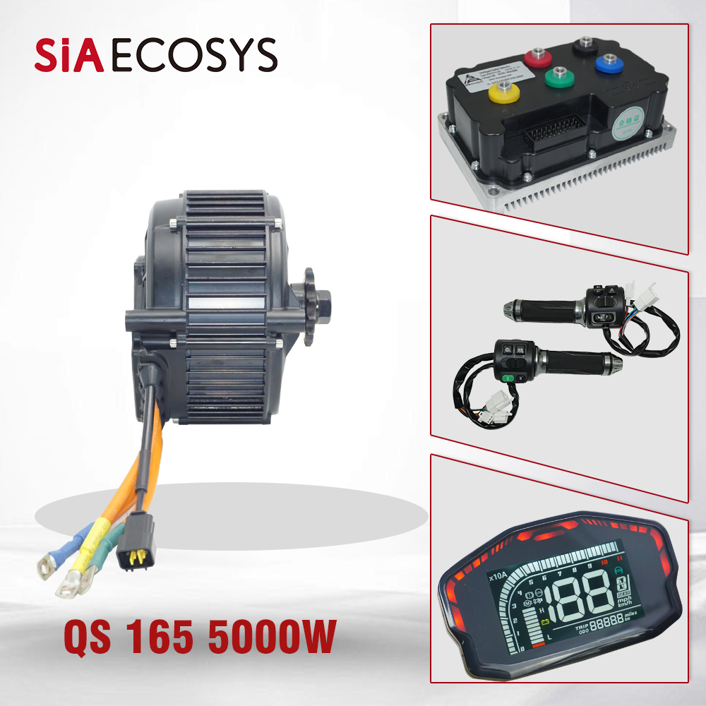 QSMOTOR QS165 V2 5000W 72V 35H - Mid Drive Motor Kit 72V 5000W incelemesi ve fiyatı