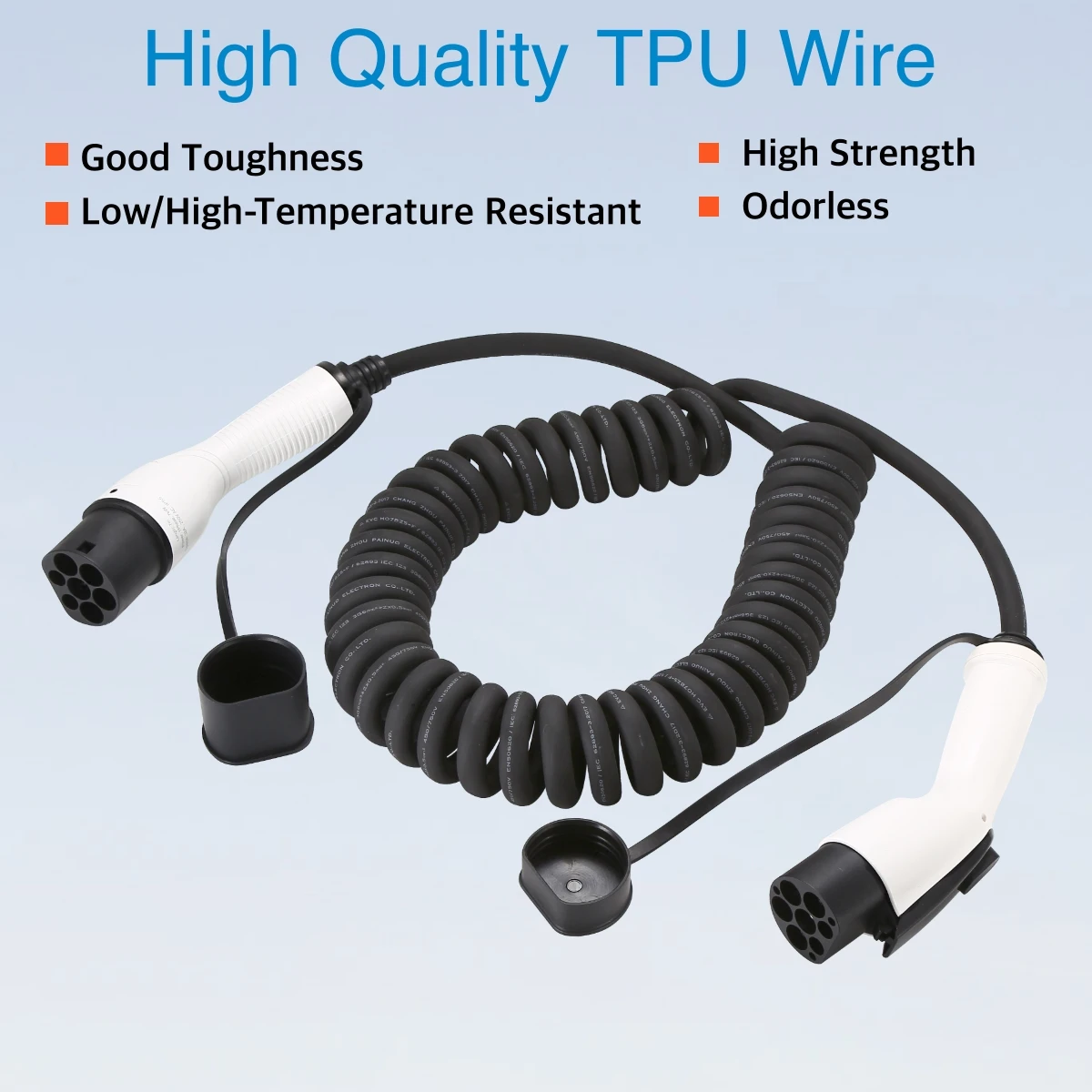 EVcharger4U 5M/7M Spiral EV şa - Ev Charger Type 2 22Kw 32A 3 Phase incelemesi ve fiyatı
